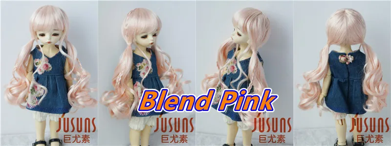 JD337 1/8 1/6 1/4 1/3 Long Pony Braids synthetic mohair BJD wigs OB11 YOSD MSD SD DOD Blythes Doll accessories