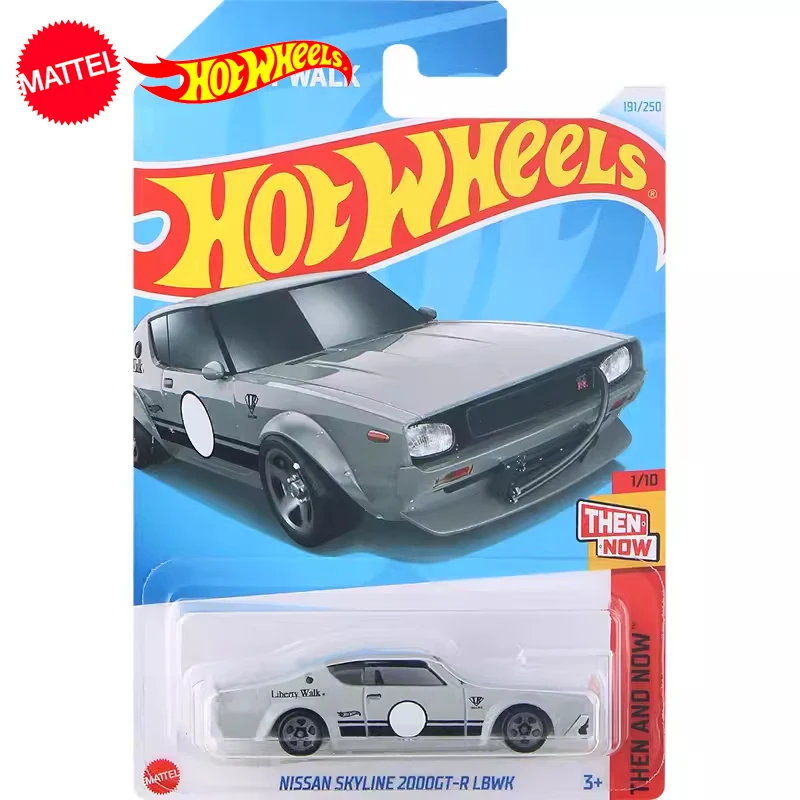 Оригинальный автомобиль Hot Wheels 24K Nissan Skyline 2000GT-R LBWK для мальчиков, модель 1/64 литая автомобиль, металлическая модель Liberty Walk, Коллекционирование подарка