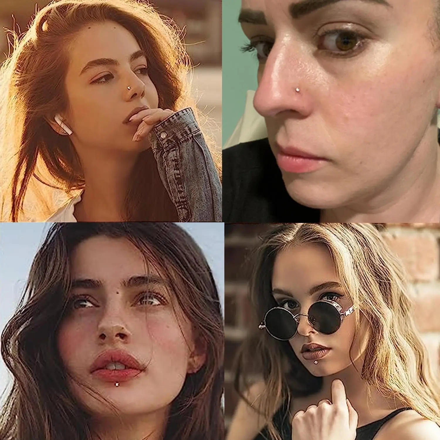Piercing nez or jaune papillon – piercings