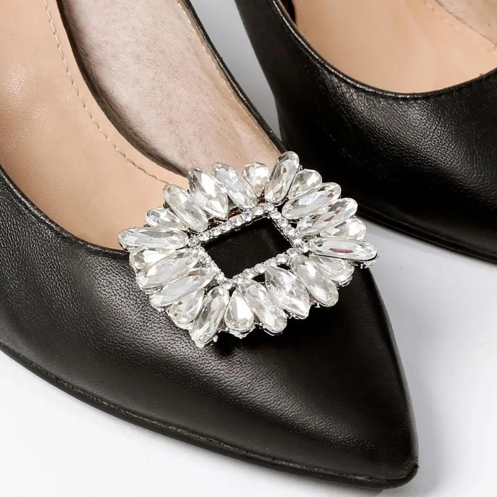 1PC Shoe Clip Wedding Shoes High Heel Women Bride Decoration Rhinestone Shiny Decorative Clips Butterfly Charm Buckle
