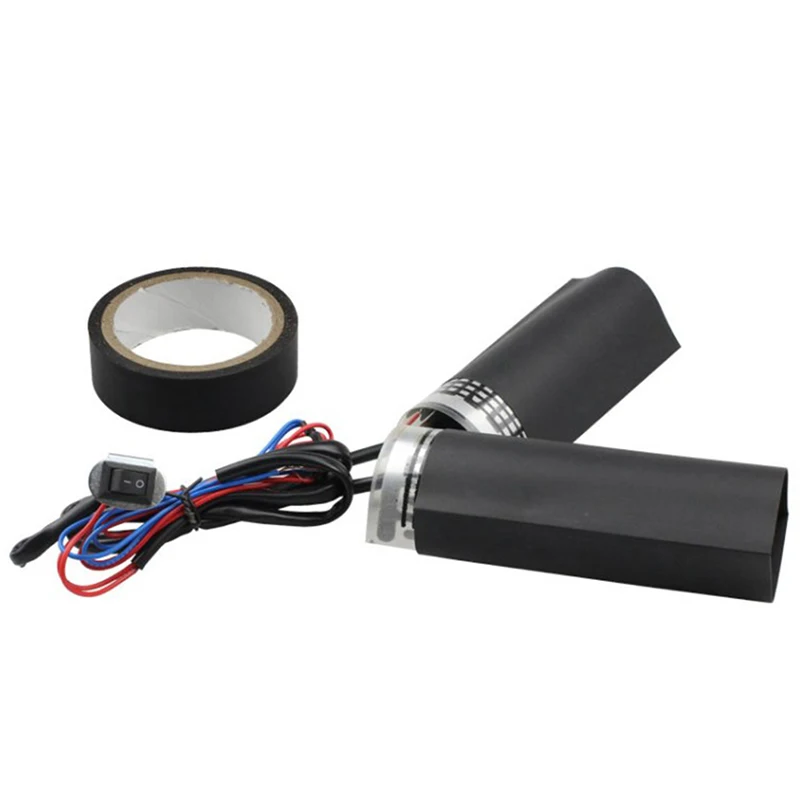 1X Motorcycles Heated Handle Grips Snowmobile ATV Handlebar Heater Warmer Kit For Snowmobile Heated Steering Wheel 1