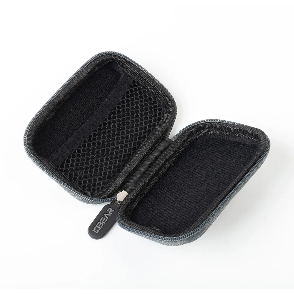 KBEAR High-End Fabric Earphone Case for Portable Earbuds Storage