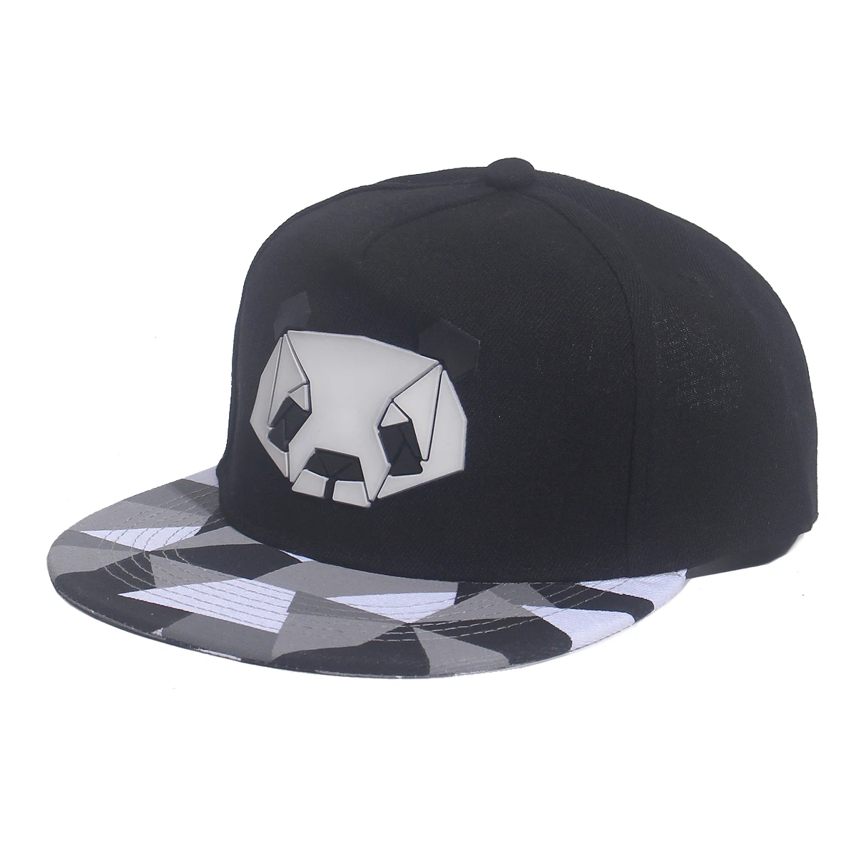 Panda Snapback Hat Simplicity Geometry Baseball Caps Street Rap Hip Hop Baseball Hat  Men and Women  ﻿ 3