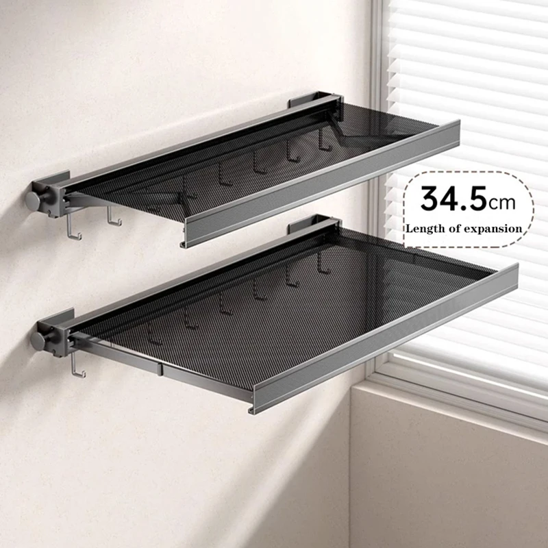 Towel Holder Rack Hanger Collapsible Bar Shower Clothes Shelf Aluminium Alloy Bath Wall Movable Hook Bathroom Accessories towel rack towel holder