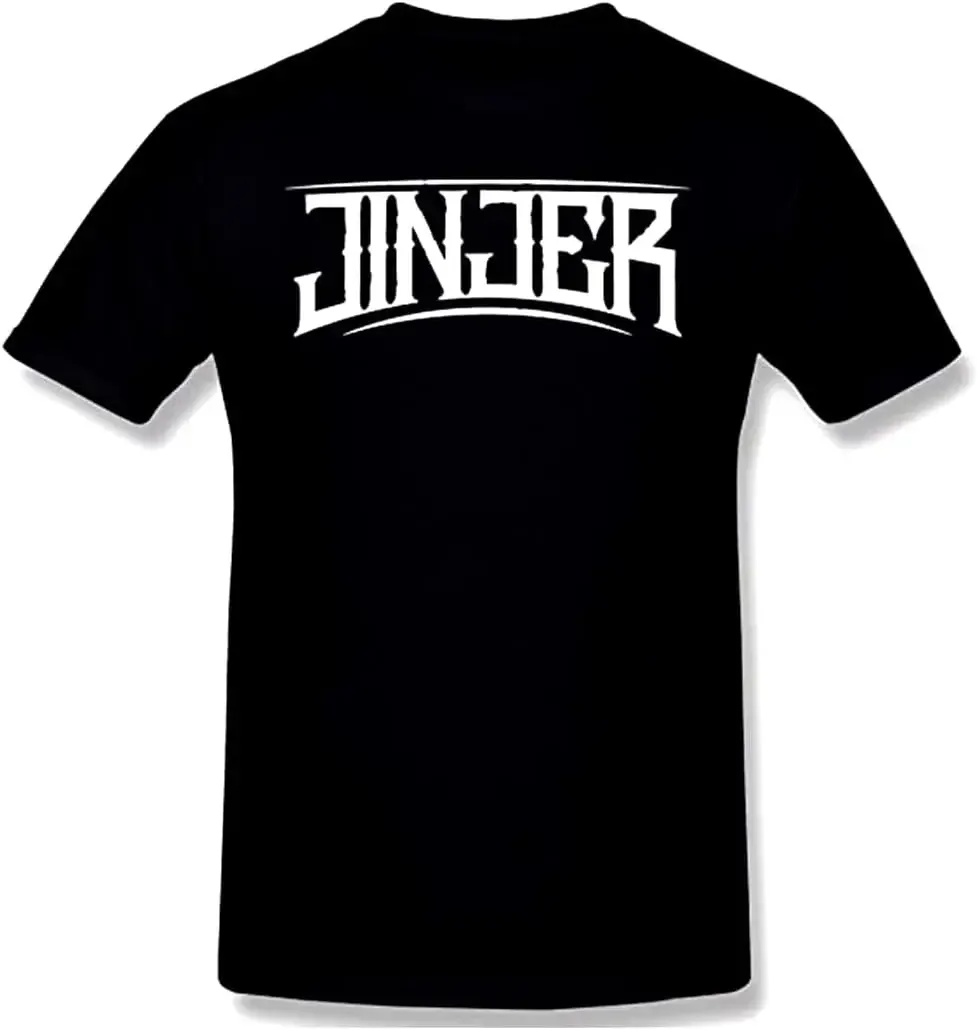 

Мужская футболка Jinjer, черная Повседневная футболка с круглым вырезом