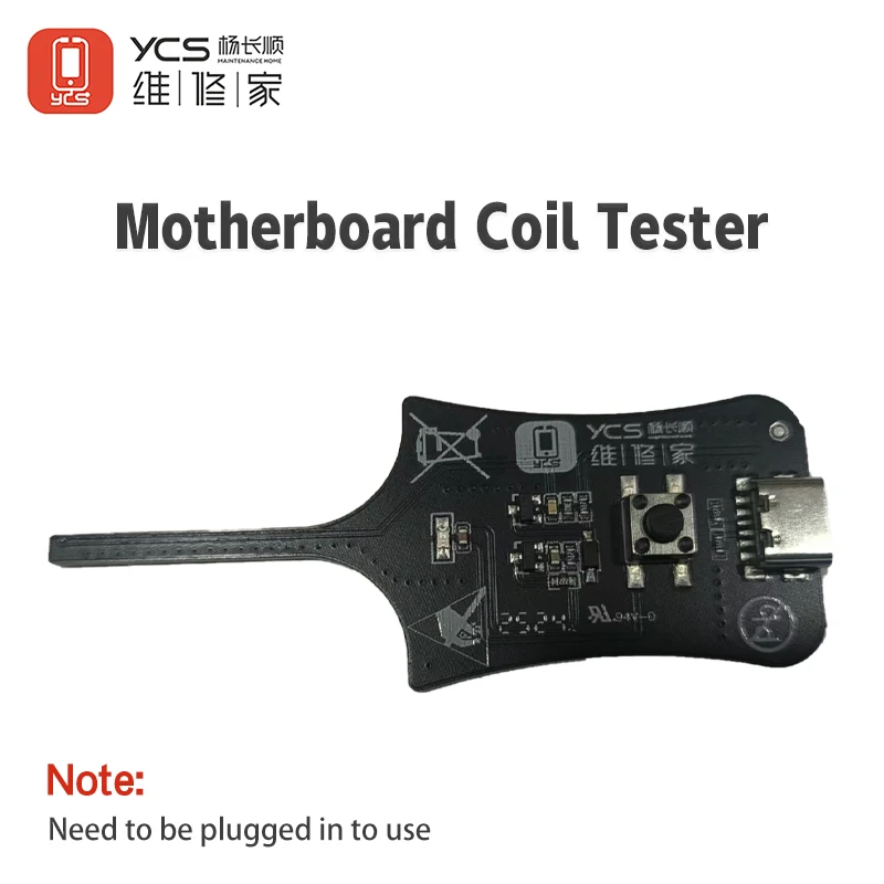 YCS JTX CT-1 마더 보드 코일 테스터 결함 진단을위한 LED 표시기가있는 인덕턴스 미니 테스터 전자기 수리 도구