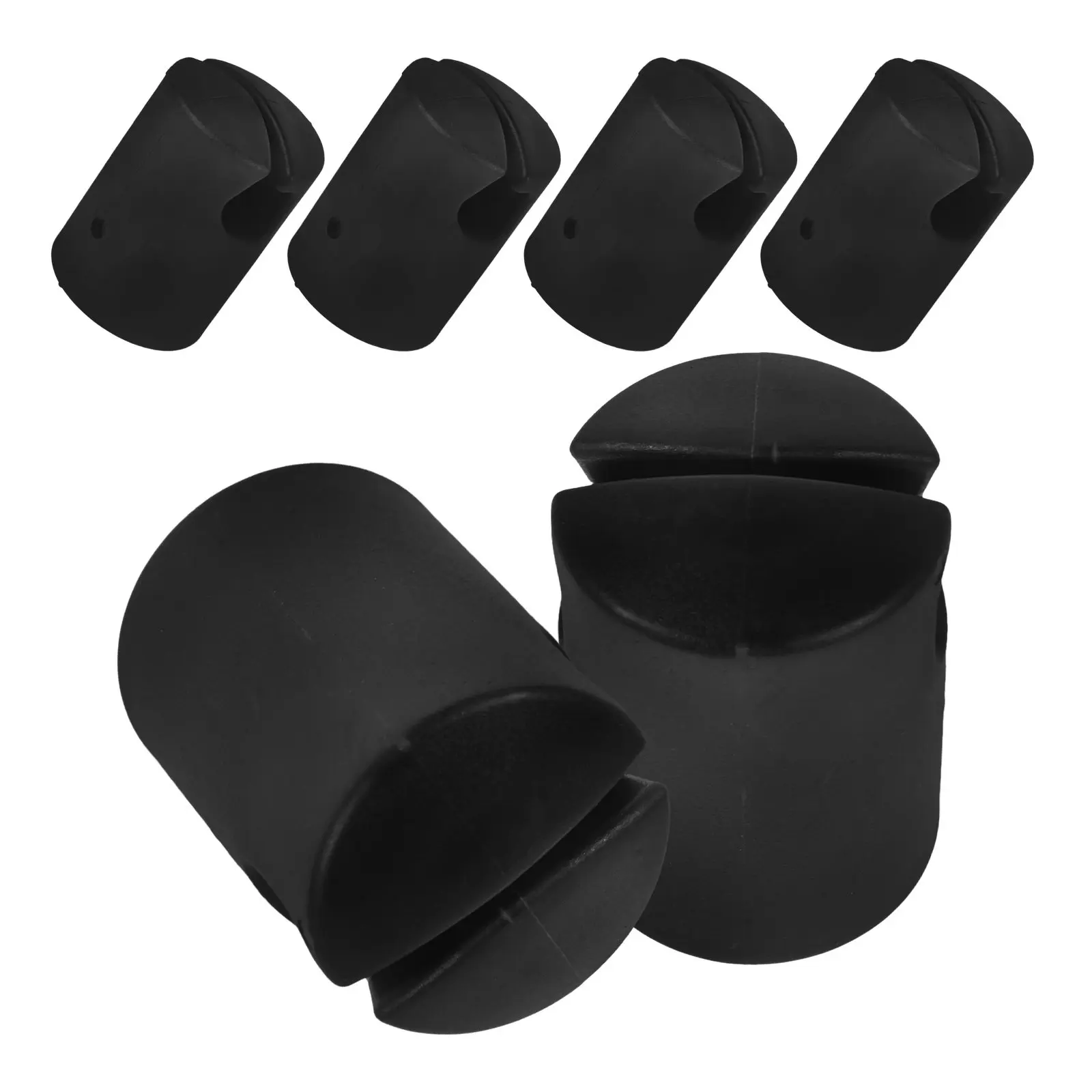 6Pcs 트램폴린 폴 캡 보호용 인클로저 커버 두꺼운 ABS 안전 교체 부품 야외 사용 트램폴린 액세서리