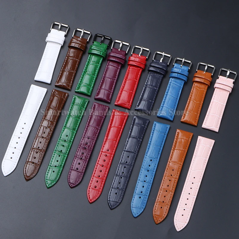 Calfskin Leather Strap with Slub Pattern - Universal Wristband in Multiple Sizes
