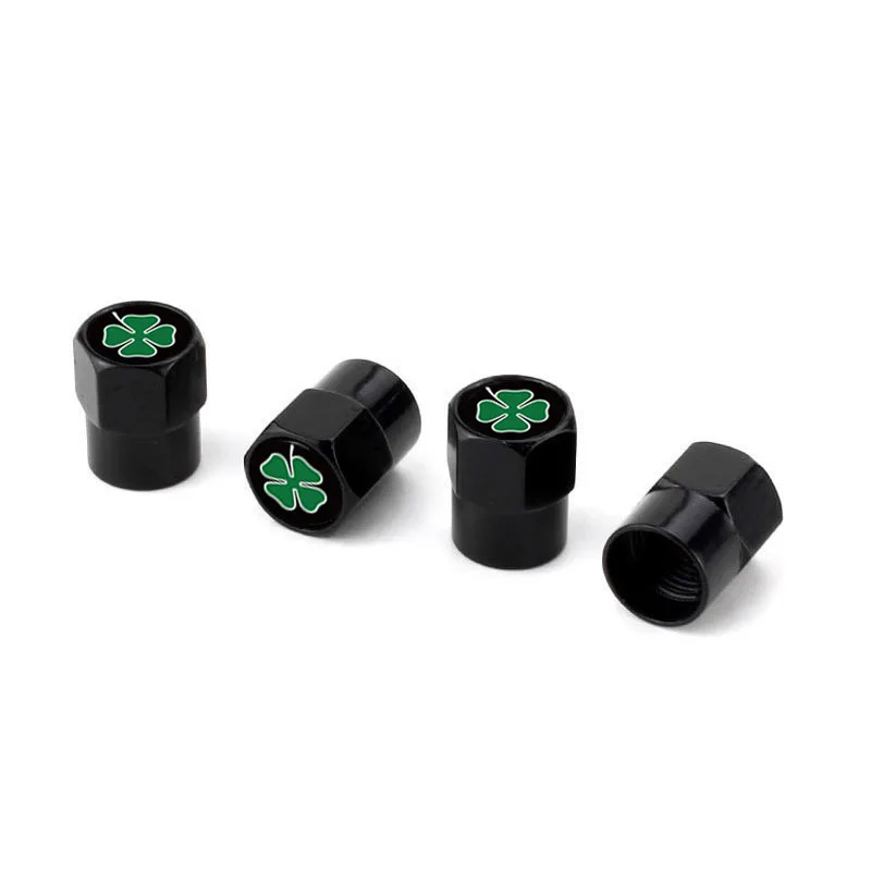 4 Pcs Car Tire Valve Caps Style Tire be dust-proof Valve Cap Aluminum Wheel Stem Air Caps Car Universal Accessories