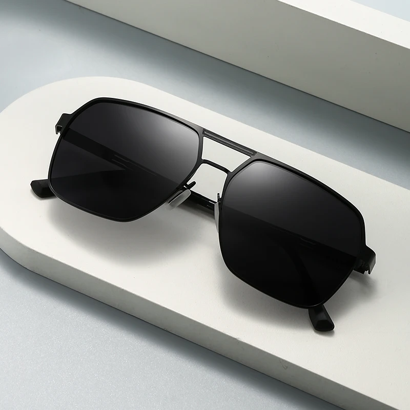 New Metal Fashion Men's Ultraviolet Sunglasses Driving Polarizing Color-changing Glasses 5151