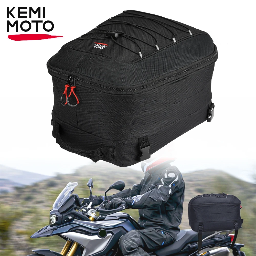 Kemimoto Motorcycle Tail Bag Rear Seat Bags Helmet Bag Multifunction