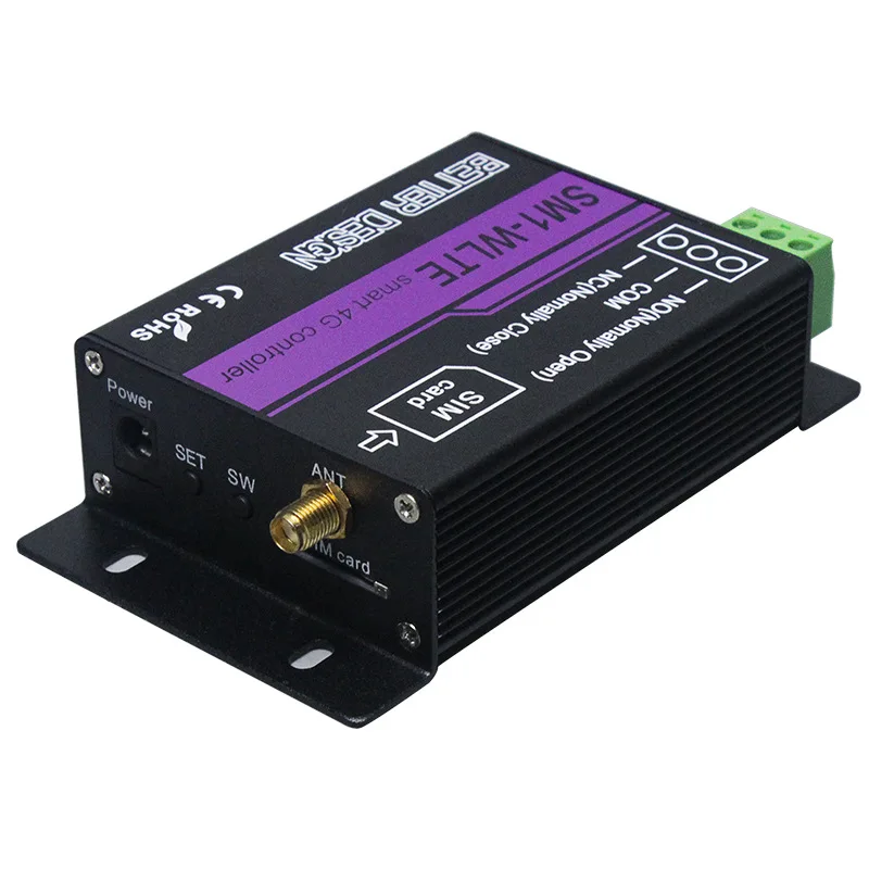 LTE 4G GSM Remote Power Switch 1 CH GSM Relay Controller SM1-WLTE SMS Call App Control Motor Lock Gate Opener smart switch wifi switch smart wifi switch wireless switch