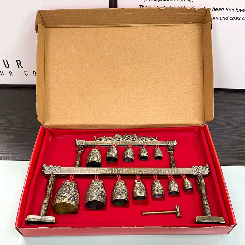 Chinese-style Classical Bronze Chimes, Home Decoration, Office, Study, Living Room, Musical Instruments, Handicrafts, 1pc