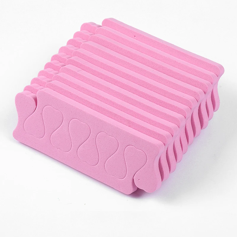 20/50pcs Pack Pink Nail Art Toes Separators Fingers Foots Sponge Soft Gel UV Tools Polish Manicure Pedicure Separators