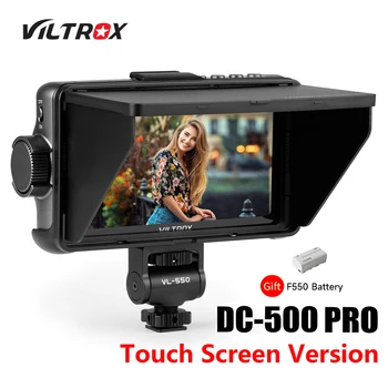 VILTROX DC-550 프로 5.5 인치 터치 스크린 1200 니트, 휴대용 HD 전문 감독 모니터, 브이로그 영화 제작용 4K HDMI