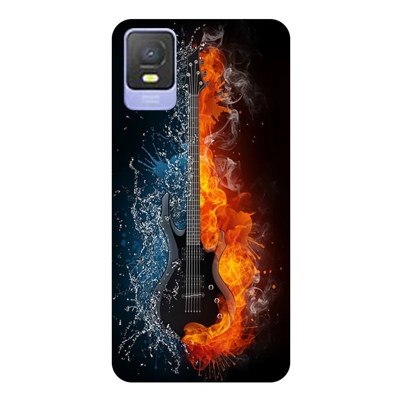 Football-Themed Soft Silicone Back Case for TCL 403 - Durable Phone Cover
