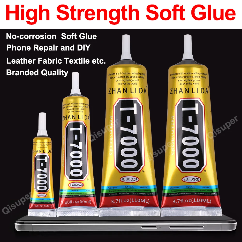 Black Glue Cellphone Screen Display Repair Contact Epoxy Adhesive E7000 Transparent Leather Silicone Super Sealant Bond Zhanlida 2