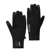 AONIJIE Full Finger Warm Gloves Outdoor Windproof Anti Slip Gloves Two Finger Touchscreen for Running Cycling Camping M58 1