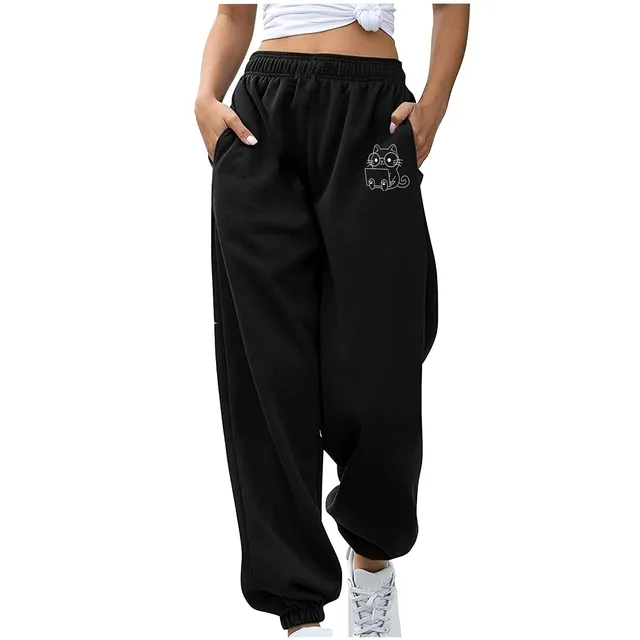 Women High Waisted Yoga Pants With Pockets Bottom Sweatpants Joggers Pants Korean Fashion Workout Yoga Trousers лосины женские 2