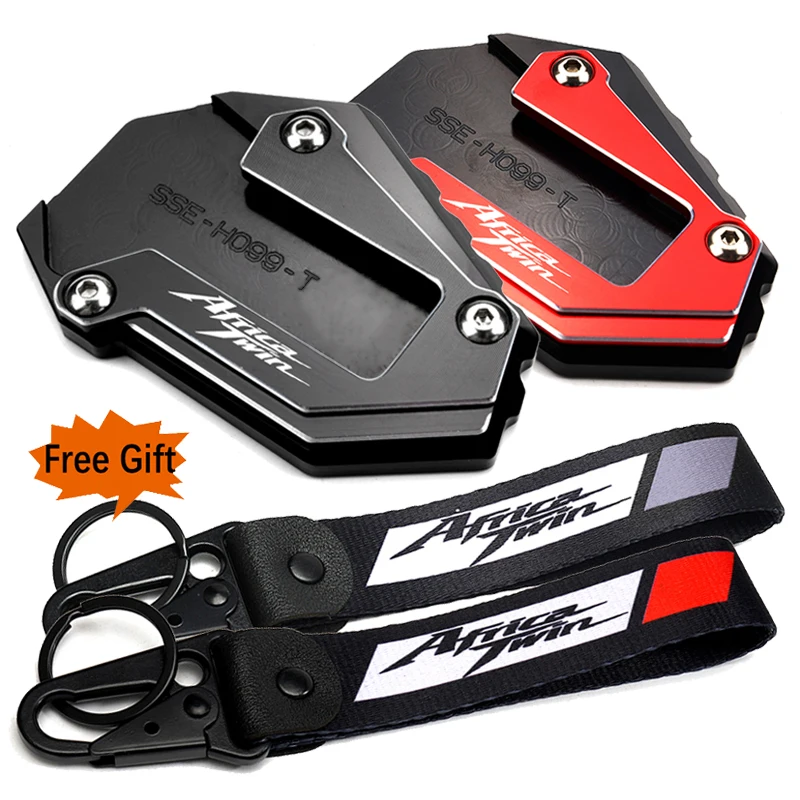 

For Honda Africa Twin 1100 CRF1100L CRF 1100 L 2023 2022 2021 2020 Motorcycle Accessories Kickstand Side Stand Extension Keyring