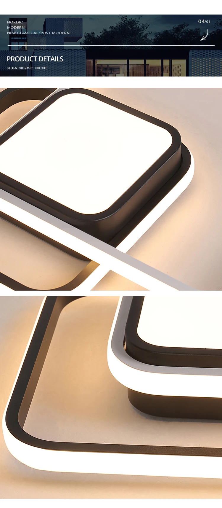 Stylish LED Ceiling Fixture