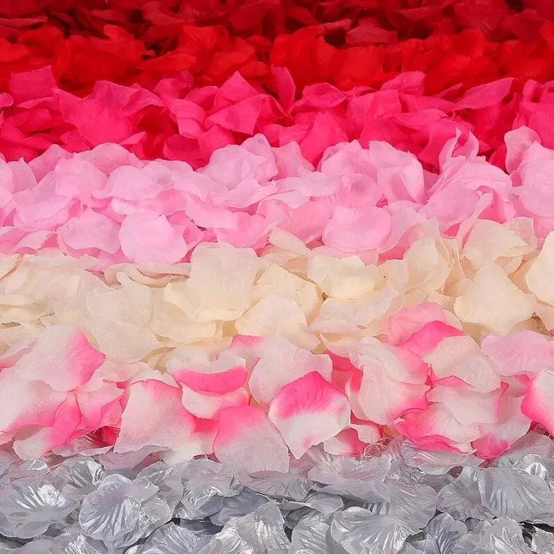 100/500/1000pcs Simulation Rose Petals Home Artificial Colorful Flower  Birthday Wedding Decorations Romantic Silk Flowers Rose