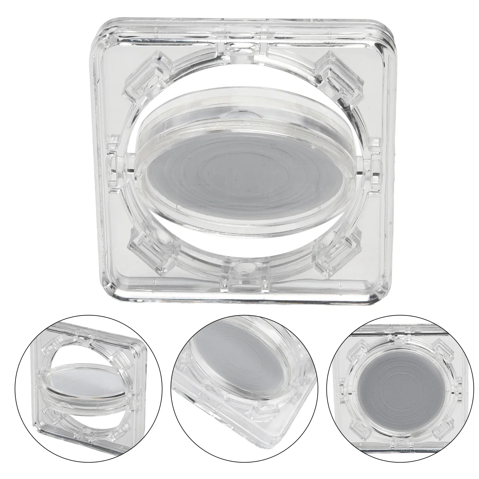 New 40mm Acrylic Coin Display Case Transparent Box Commemorative Medal Protection Box Handmade Goo Card Coin Protection Box 6