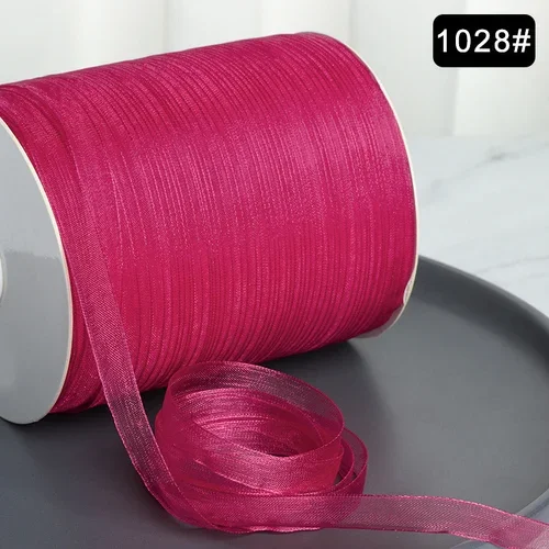 Elegant 3/8'' Organza Ribbon for Gift Wrapping and DIY Crafts - 10 meters