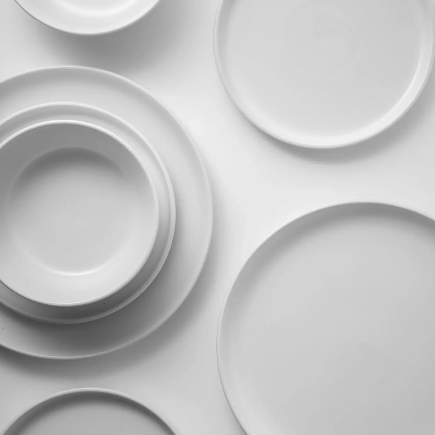 Dinnerware Sets, Stoneware Dinnerware Sets, Plates and Bowls Dishes, 12-Piece Service for 4, White
