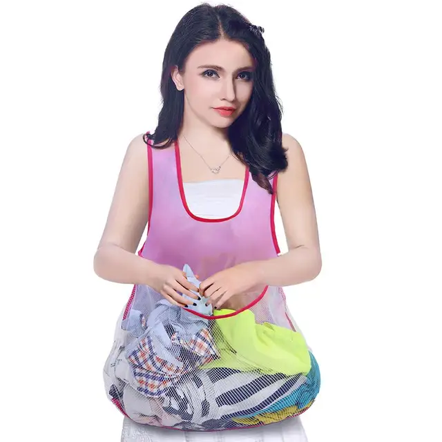 Grembiule Da Bucato Con Tasca - 2 Pezzi Con Custodia, Per Asciugare I Vestiti