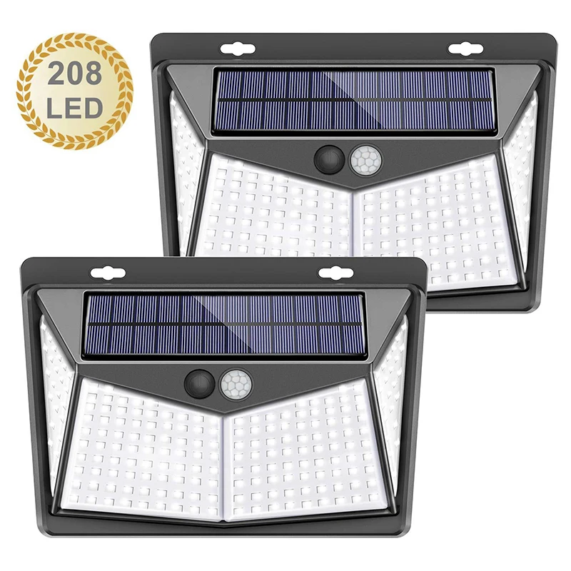 outdoor solar lights for house MPOW 208 LED Solar Light Lamp Garden Street Light Decoration Motion Sensor Outdoor Light Wall Lamps Automatic Adjust Brightness solar camping lights