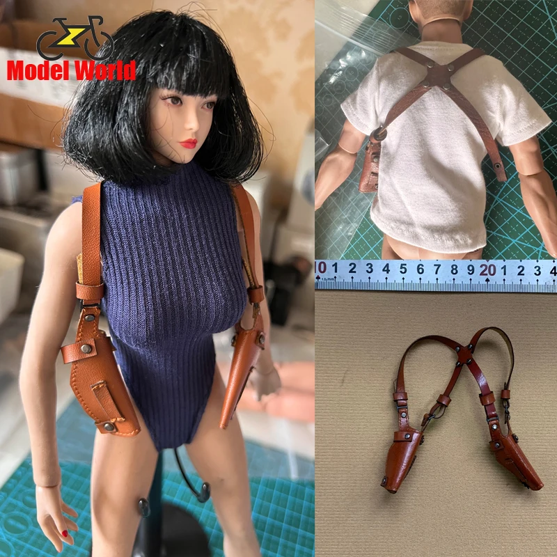 

Масштаб 1/6, аксессуары для мужчин и женщин, кобура для подмышек, двойная кобура для пистолета, подходит для экшн-фигурки 12 дюймов