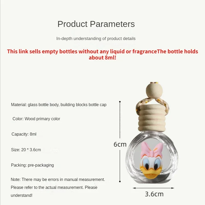 Car Air Freshener Disney Mickey Minnie Mouse Perfume Lady Car Air Freshener Lasting Fragrance Hanging Car Perfume Accessories Cute Pendant