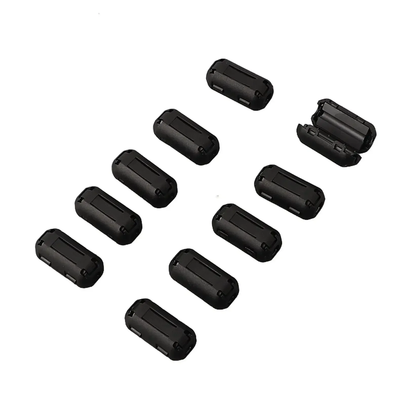 10Pcs 3.5/5/7/9/13mm 토로 이달 코어 페라이트 비드 클립 초크 RFI 잡음 필터 클립 USB/비디오 케이블 전원 코드