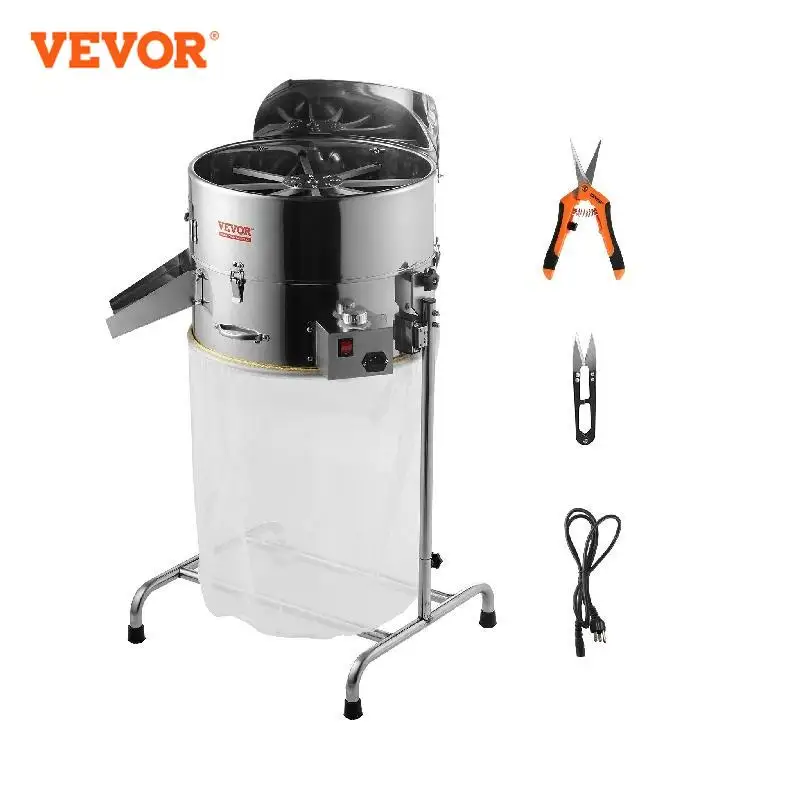 

VEVOR Electric Bud Trimmer 18in Electric Leaf Trimmer Machine with Stainless-Steel Blades Bud Mesh Bag Hand Pruner Leaves Bud