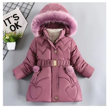 Girls Fur Collar Winter Coat 7