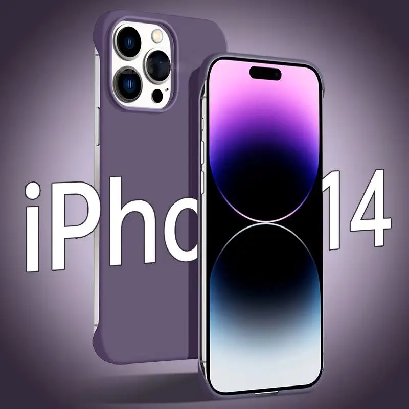 Ultra Thin Frameless Hard PC Case iPhone 15 14 13 12 Mini 11 Pro Max X XR XS SE 7 8 Plus Shockproof Cover iphone case phone case phone protector cover