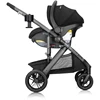 Pivot Suite Travel System with LiteMax Infant Car Seat with Anti-Rebound Bar Dunloe Black 3