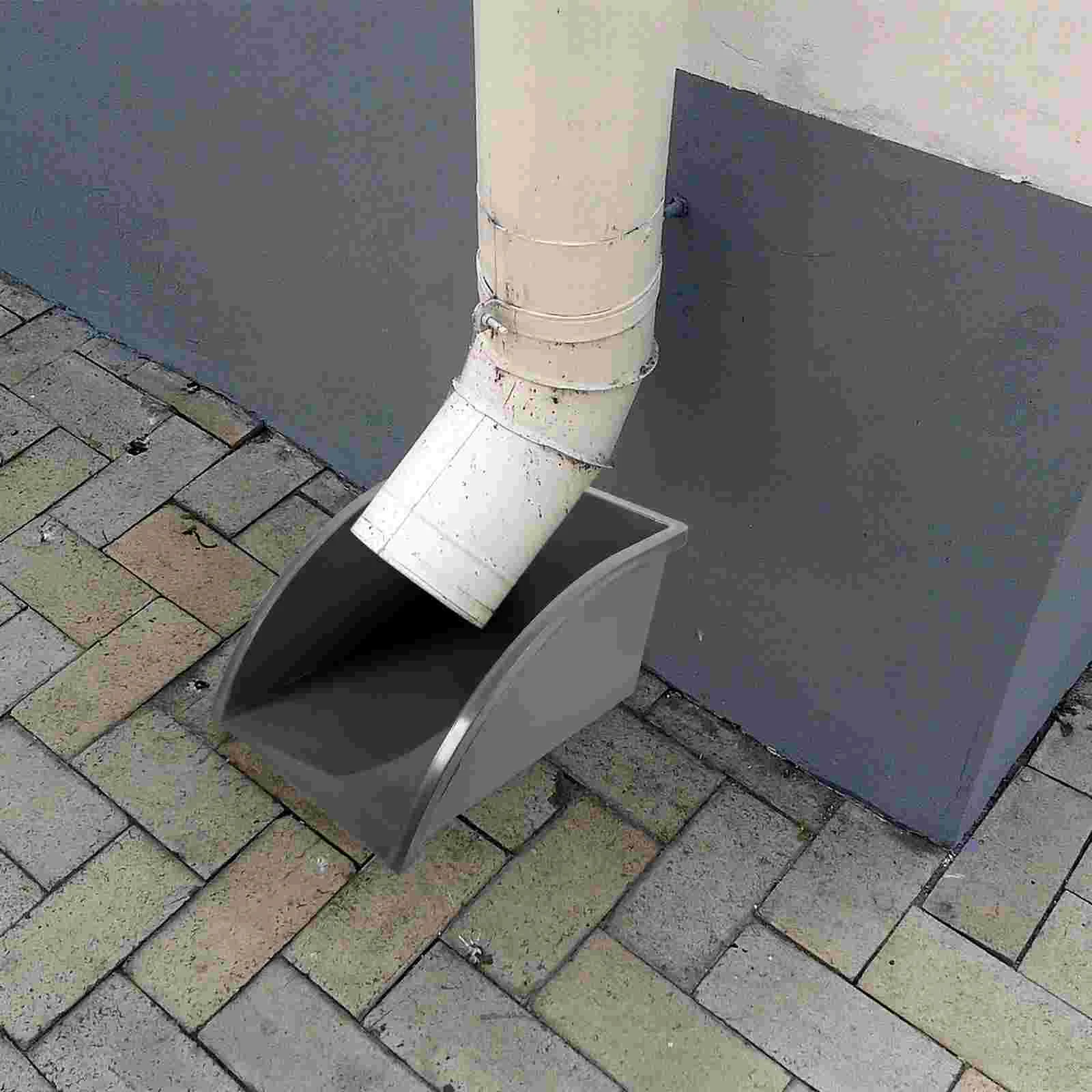 Water Dustpan Rain Gutter Diverter Splash Block Catching System Collection Barrels Rainwater Downspout Filter