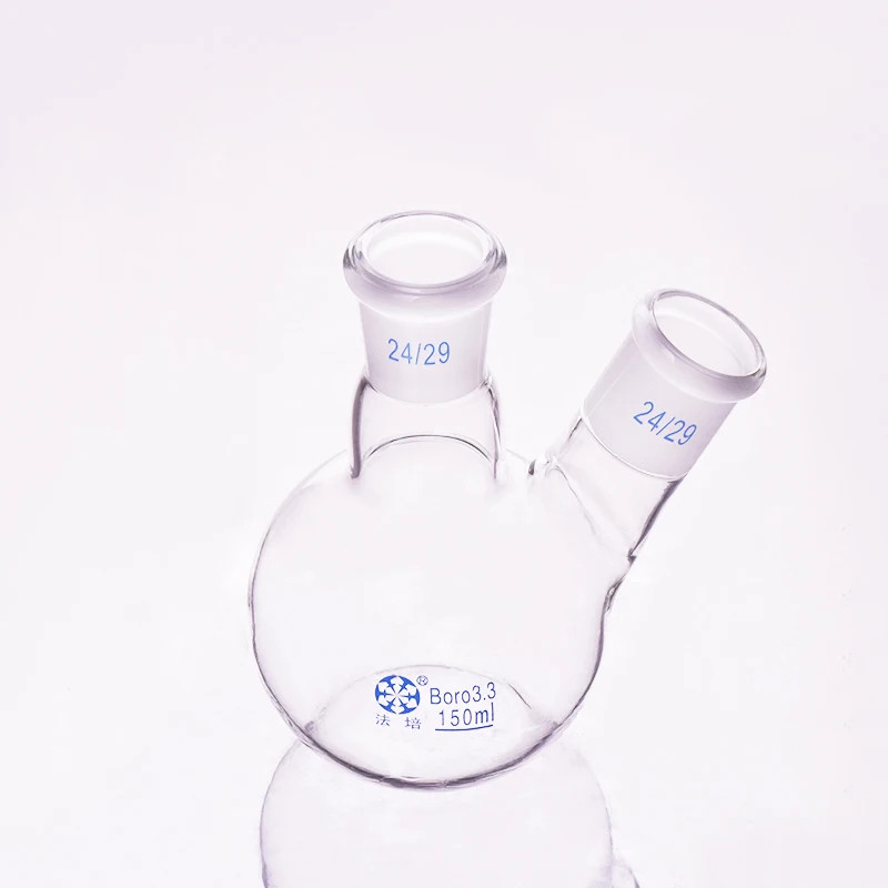 Two-necked Flask 50mL-500mL-15000mL 24/29 Lab Glass Supplies