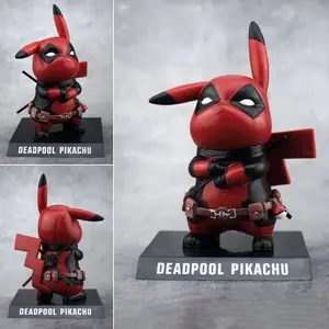 Anime Pokemon Pikachu COS Deadpool Figuren Puppen Modell Charakter  Dekoration Spielzeug Sammlung Kinder Geschenke - AliExpress