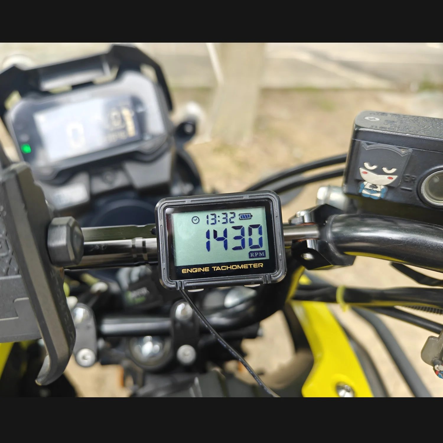 engine tachometer tachometer gauge tachometer meter Waterproof Digital Big Screen Engine Tachometer Motorcycle Multifunction Tach Hour Meter RPM SVC Clock For Boat Moto With Clip