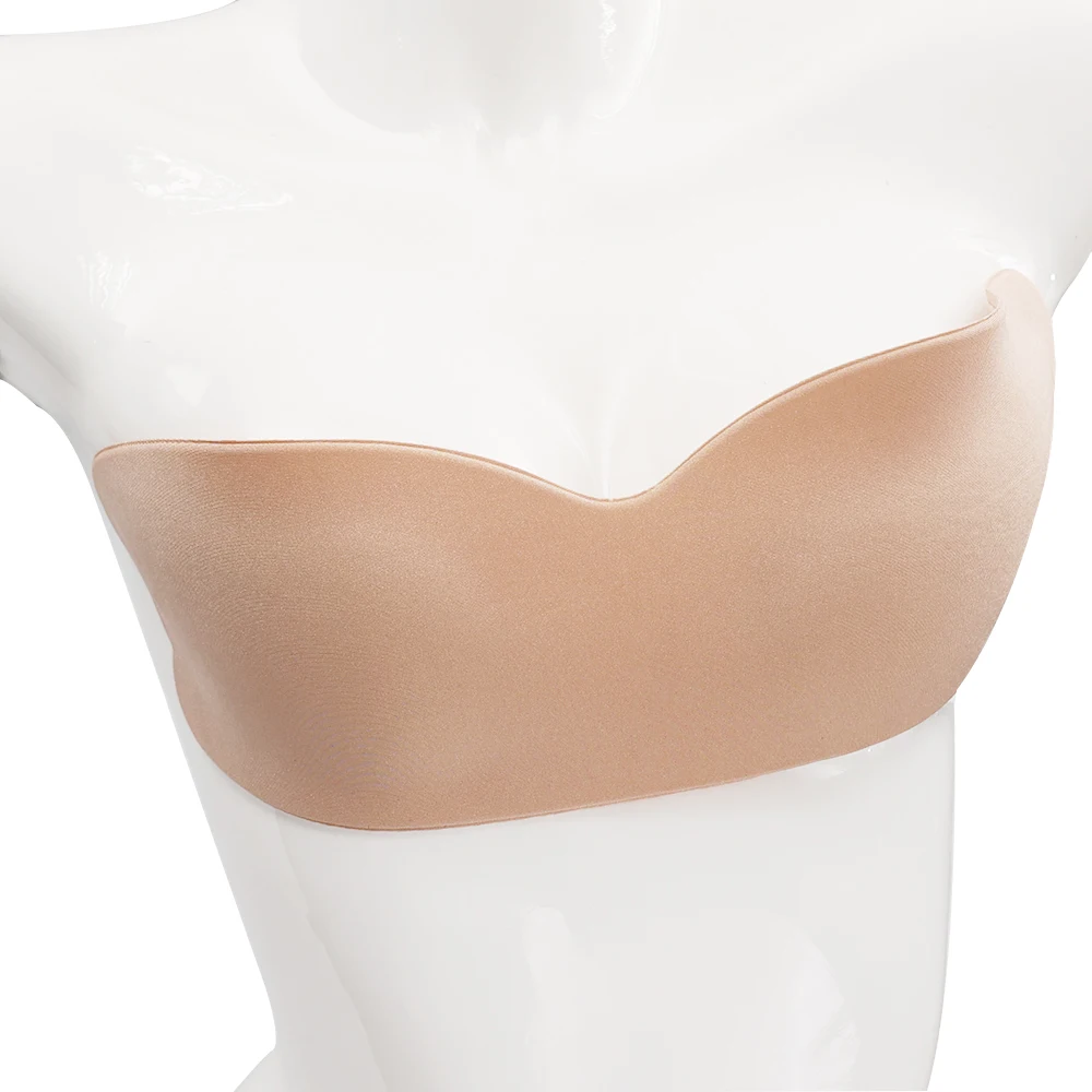 Invisible Push Up Bra Nipple Cover Strapless Bras Dress Wedding Sticky