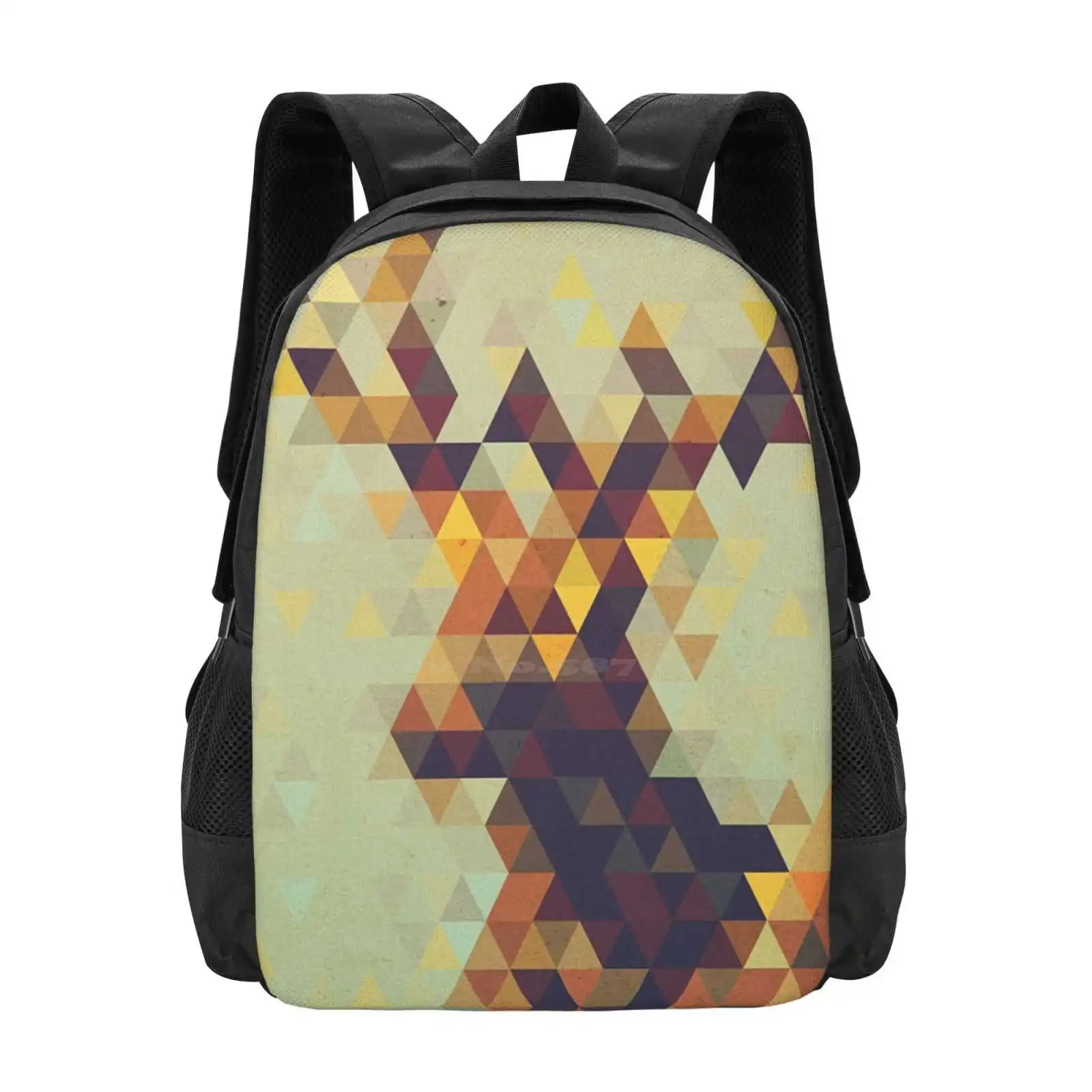 

Deer Backpacks For School Teenagers Girls Travel Bags Deer Hipster Triangle