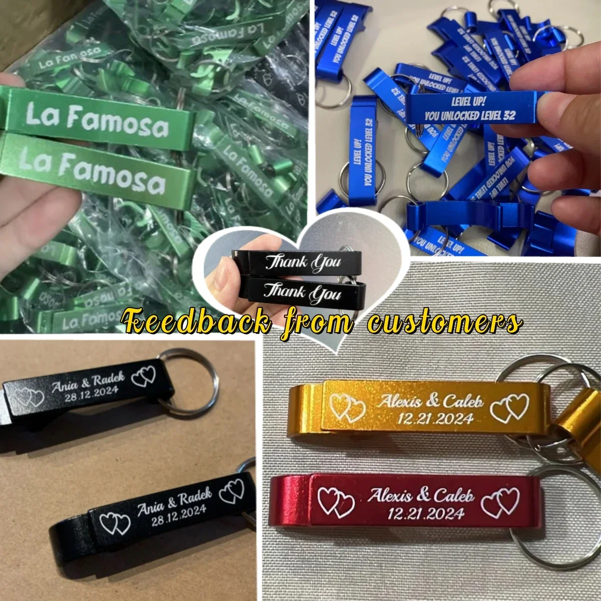 30-180Set customizable bottle openers for wedding birthday baby shower souvenirs