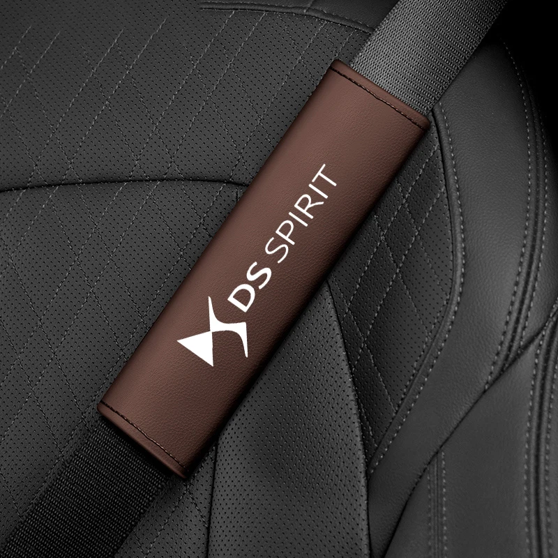 2pc 자동차 안전벨트 보호 커버 어깨 패드 보호대 액세서리 DS SPIRIT DS3 DS4 DS4S DS5 5LS DS6 DS7 DS9 WILD RUBI 용