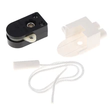

1pc European Regulation 2p 3p Core Wire 200 Open Single Pull Control Switch Eu Wall Led Lamp Light Cable Switch