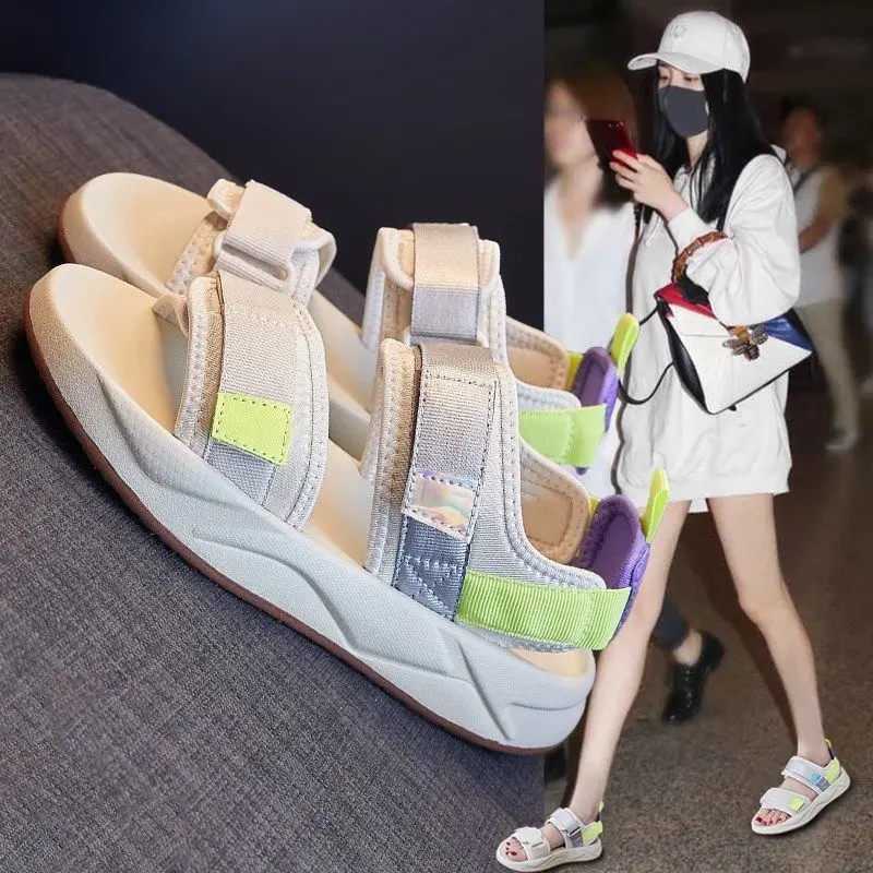 

Luxury Sandals for Women High Quality Summer Beach Shoes Woman Dad Sandals Designer Shoes Comfortable Flat Ladies Sports Shoes