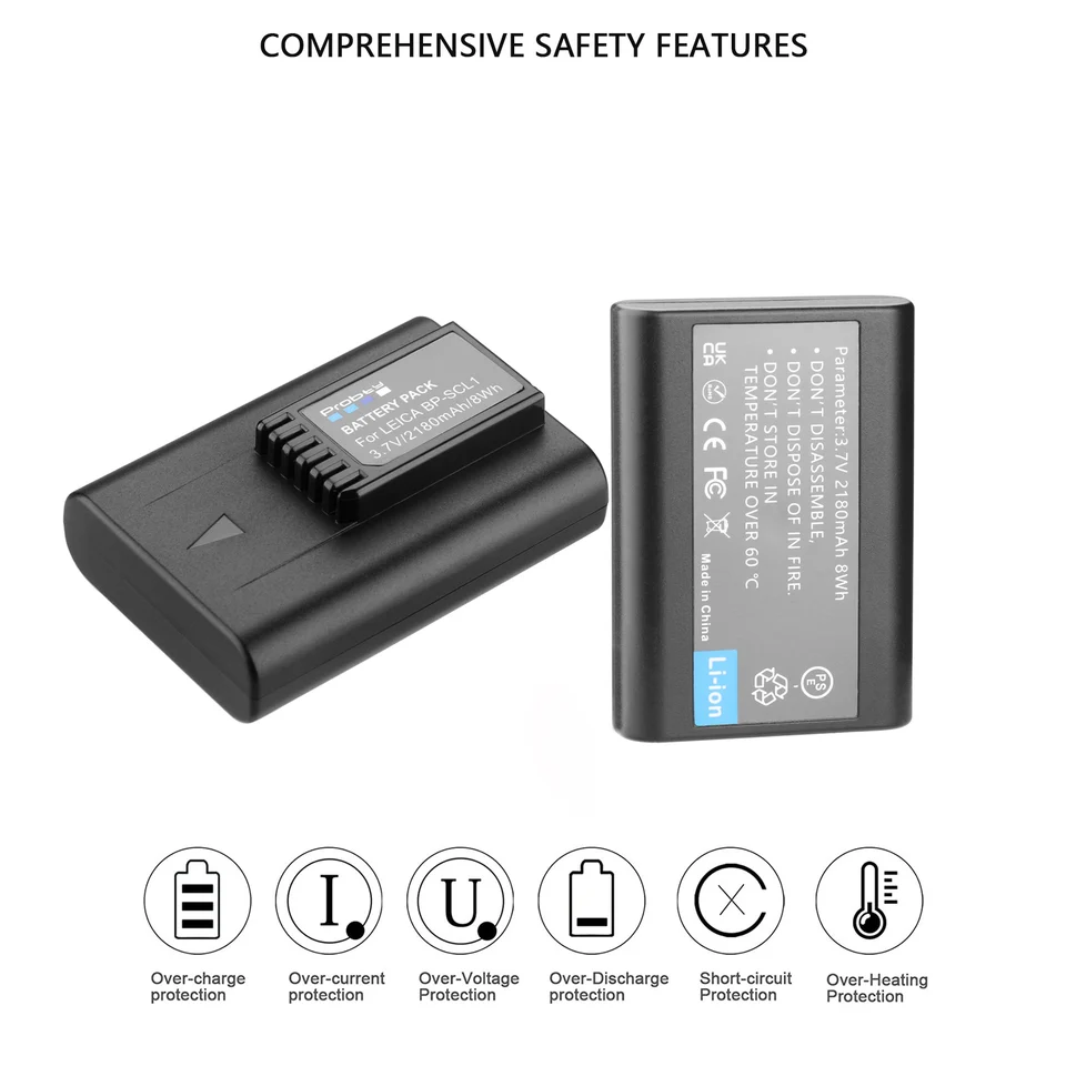 Leica Q2 UGB New BP-SCL1 14464 Battery For Leica M8 M9 M9-P MEM-E