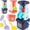 Beach Toy Set for Kids Sand Wheel Sand Bucket Scooter Shovel Rake Sailboat Hourglass Cute Molds Summer Outdoor Sandbox Sand Toys 1